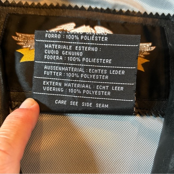 Harley Davidson Leather Jacket Women's Sz Large Black Heavy Biker Riding Studded - Picture 10 of 11